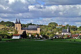 Blick auf Rochlitz mit Schloss und Kirche