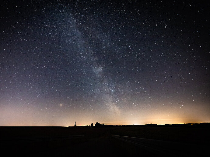 Abendhimmel mit Milchstraße bei Penig