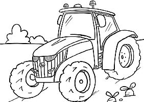 Zeichnung Traktor