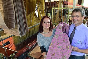 2014 kauften Peggy Wunderlich und Torsten Bäz die historische Weberei in Braunsdorf. Foto: Cammann GbR