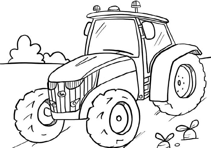 Zeichnung Traktor